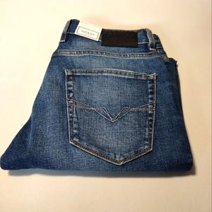 Men Slim Straight Basic Jeans Stratus blue wash